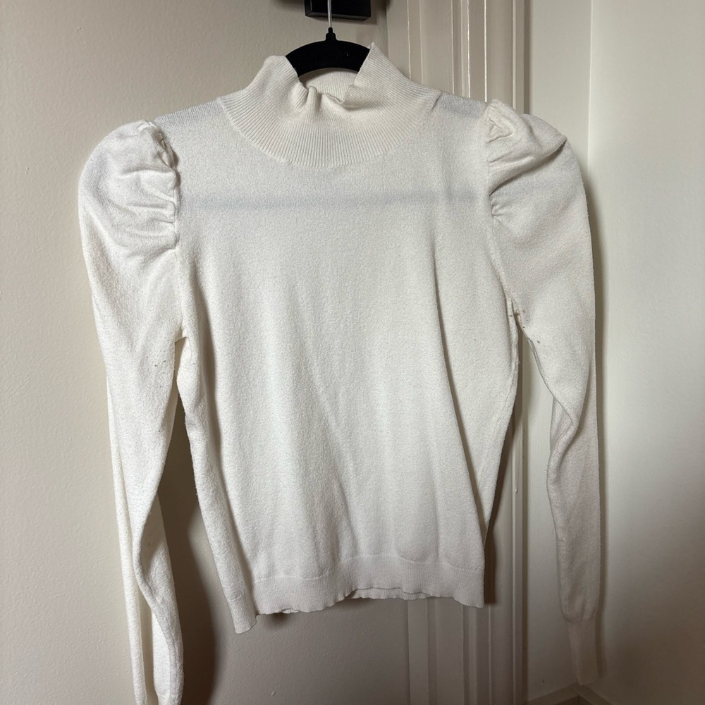 Express White Cowl Neck Sweater